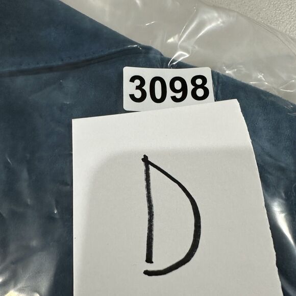 Vintage Venus Genuine Leather Blazer Jacket Women's Small Blue Long Sleeve - Picture 10 of 10